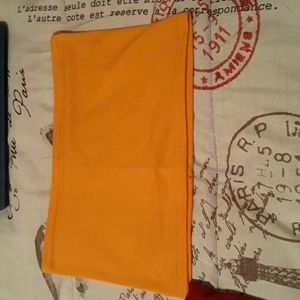 Yellow and red tube top